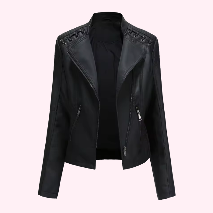 Giacca biker in ecopelle