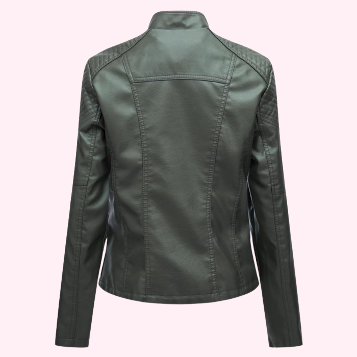Giacca biker in ecopelle