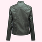 Giacca biker in ecopelle