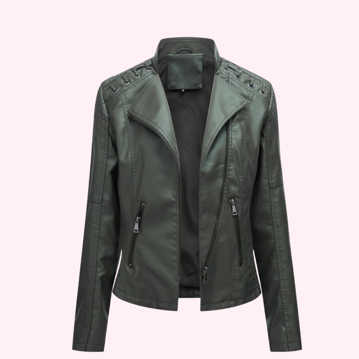 Giacca biker in ecopelle