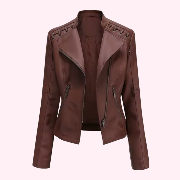 Giacca biker in ecopelle