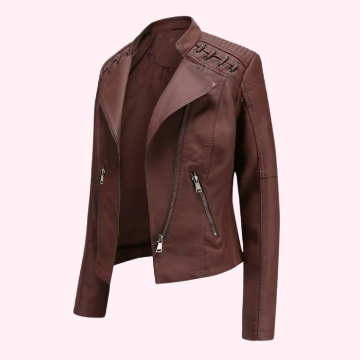 Giacca biker in ecopelle