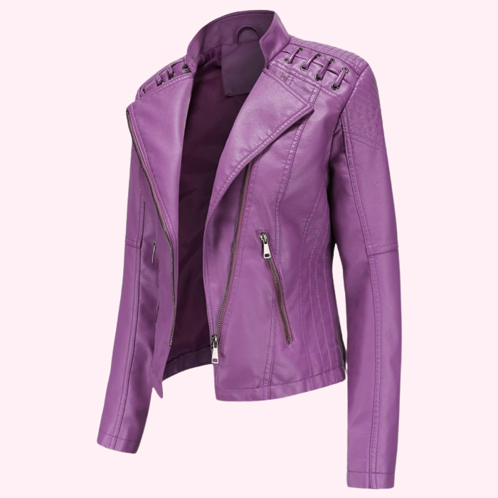 Giacca biker in ecopelle