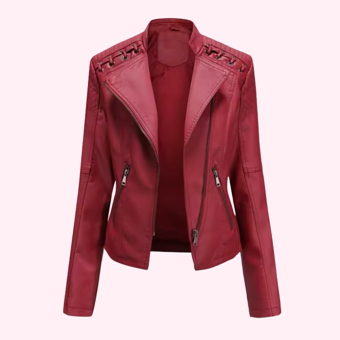 Giacca biker in ecopelle